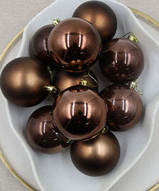 Brown Christmas Baubles