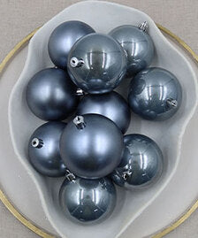 Grey Christmas Baubles
