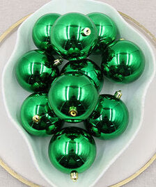 Green Christmas Baubles