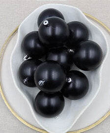 Black Christmas Baubles