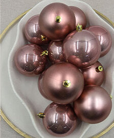 Rose Gold Christmas Baubles