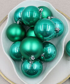 Teal Christmas Baubles