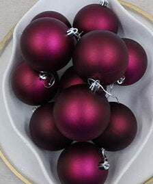 Burgundy Christmas Baubles