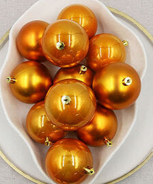 Orange Christmas Baubles