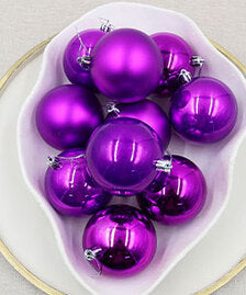 Purple Christmas Baubles