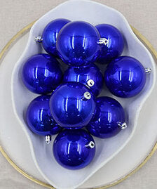 Blue Christmas Baubles