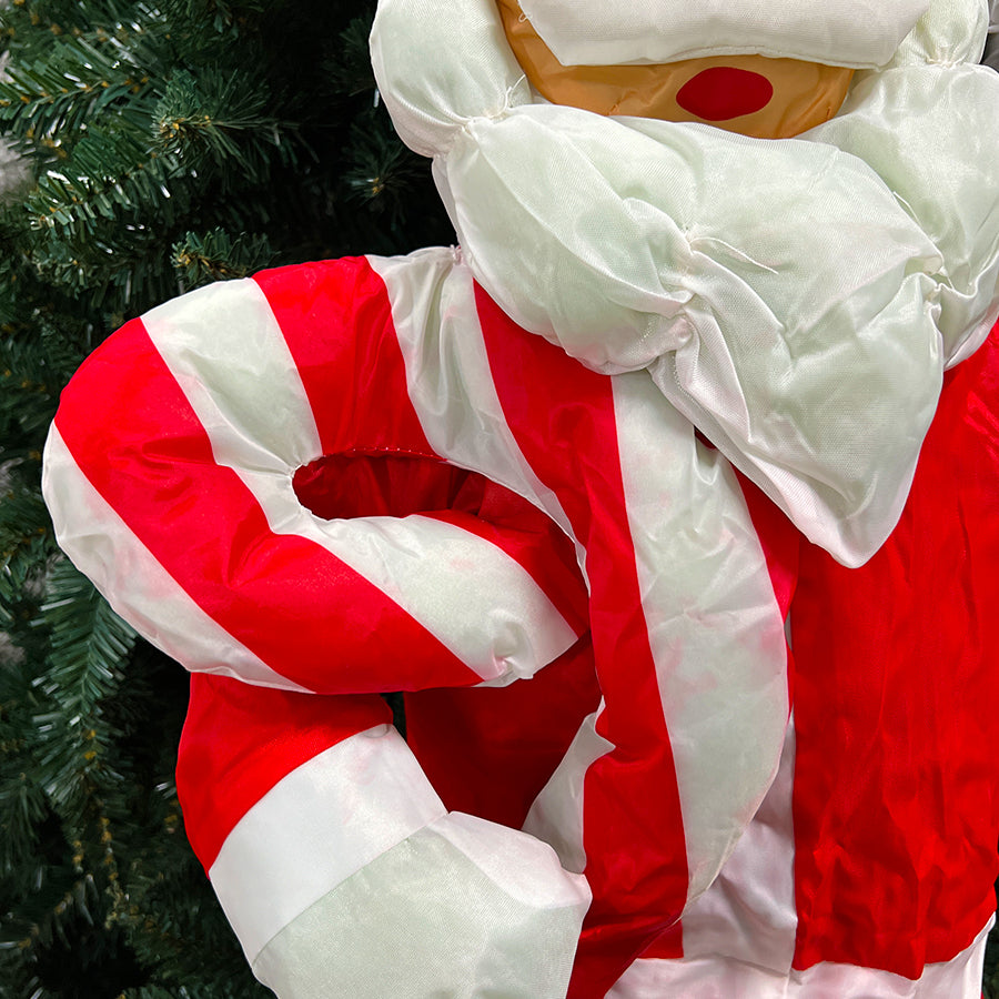 90cm Santa Claus With Candy Cane