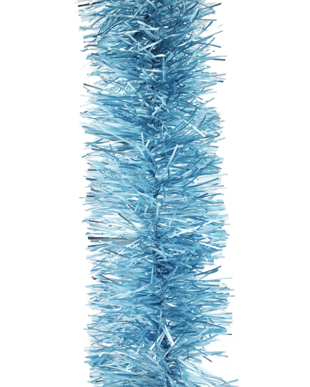 10M PASTEL BLUE Christmas Tinsel 100mm wide