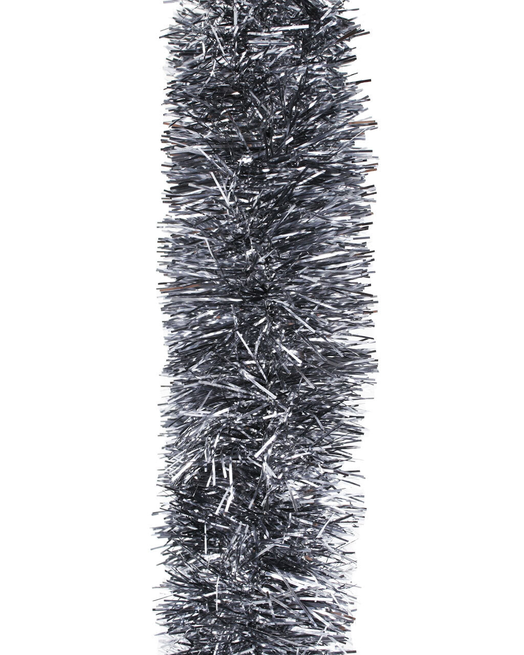 10m Grey Christmas Tinsel 75mm wide