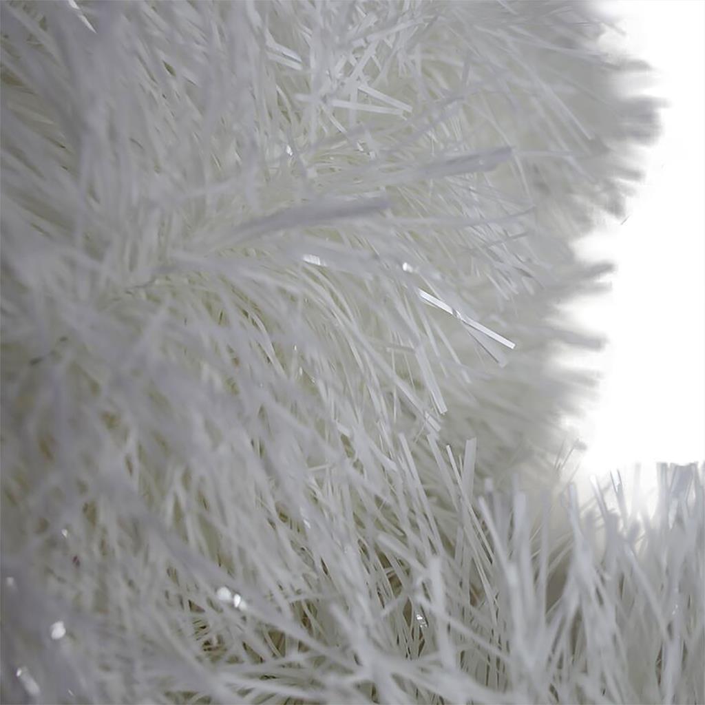 10m WHITE Christmas Tinsel 200mm wide