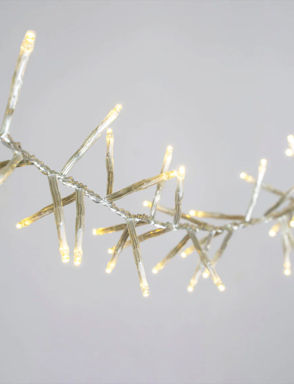 2000 LED Connectable Cluster String Light Warm White