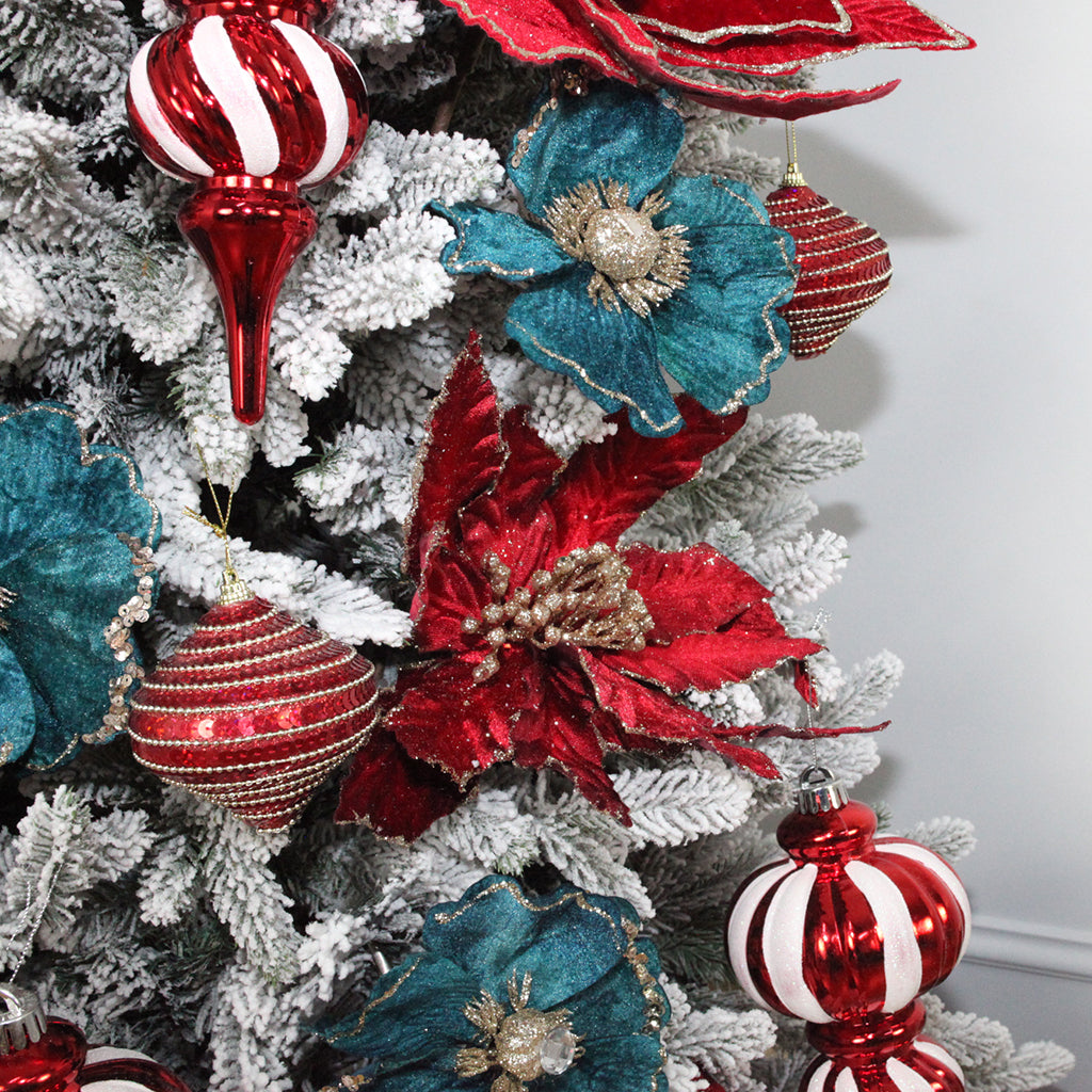 Mount Hotham Flocked PE Pine 4ft/1.2m Christmas Tree