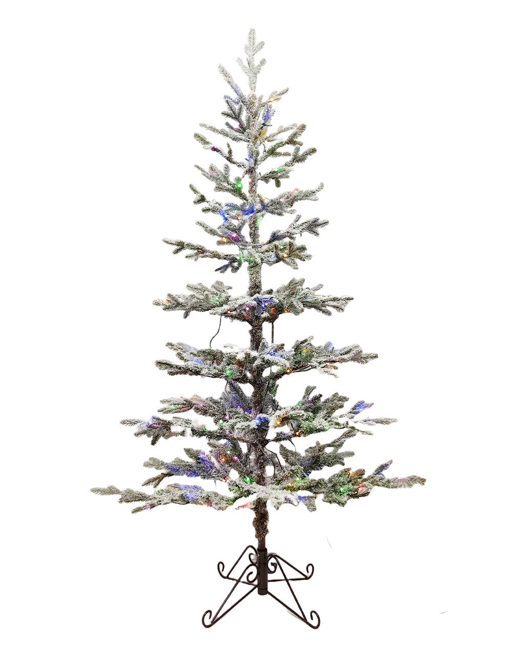Scandinavian Flocked Fir 7ft/210cm Pre-Lit Christmas Tree