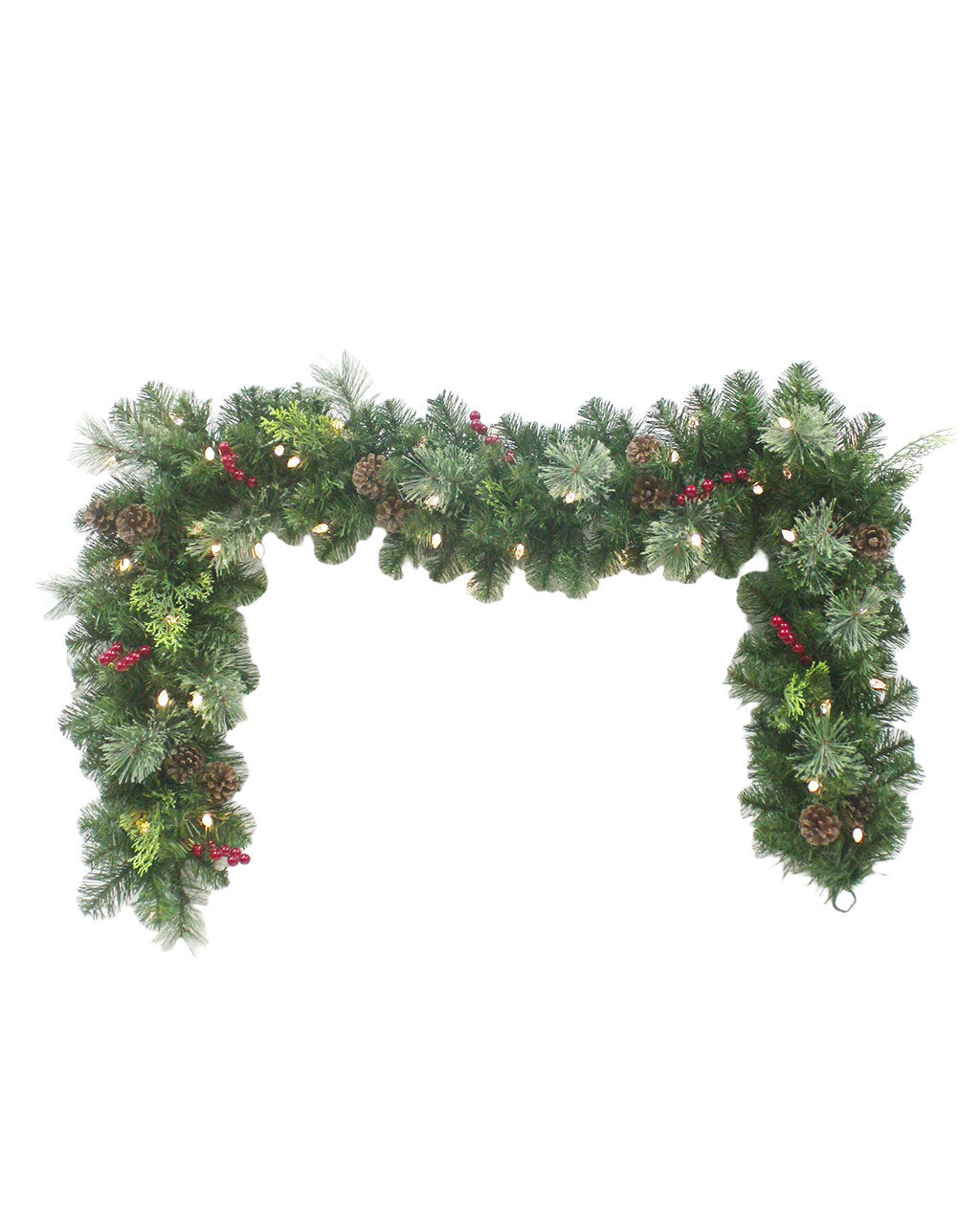The Adelaide Evergreen Pre-Lit Garland 1.8m