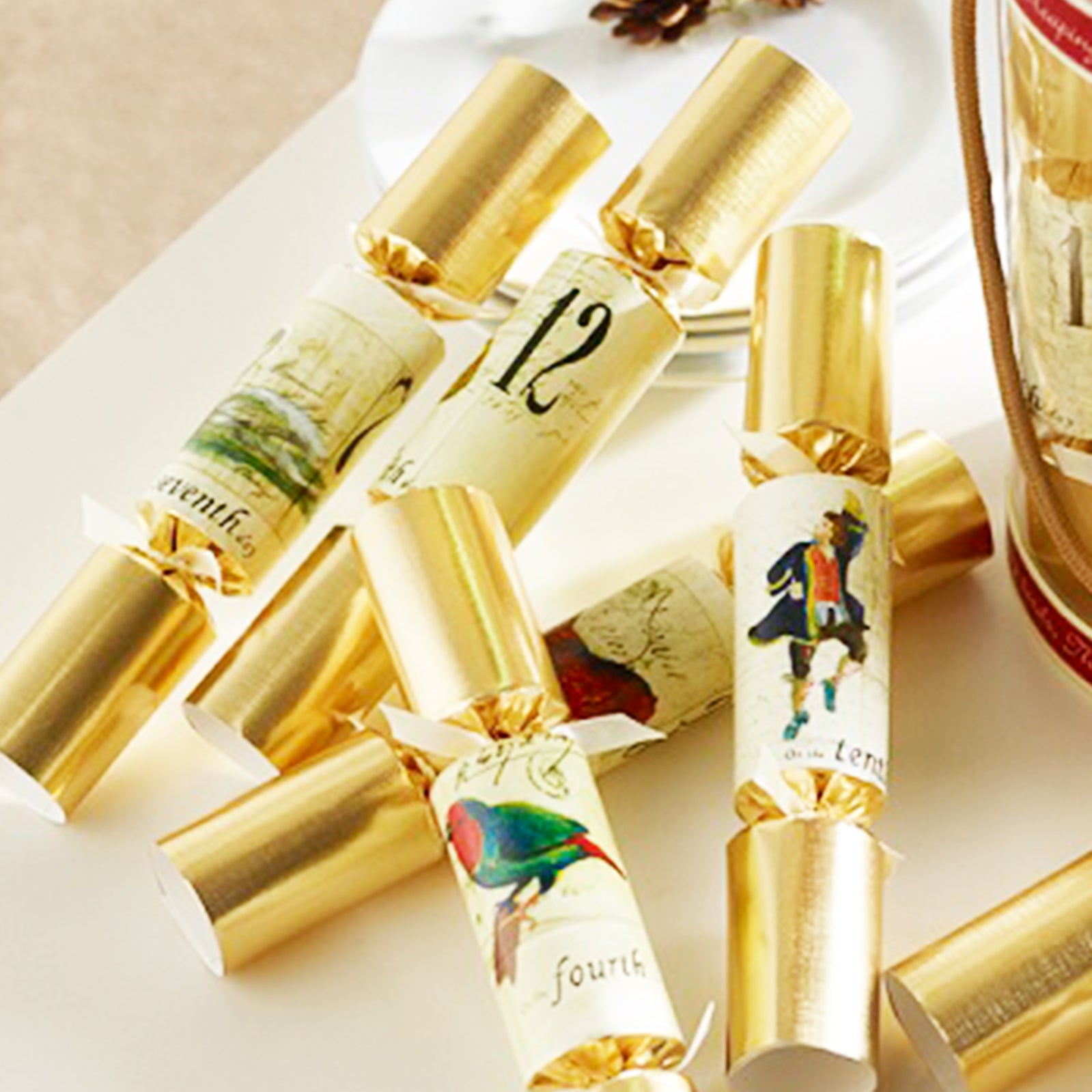 Christmas Bon Bons Pack Of 12 Gold Barrel