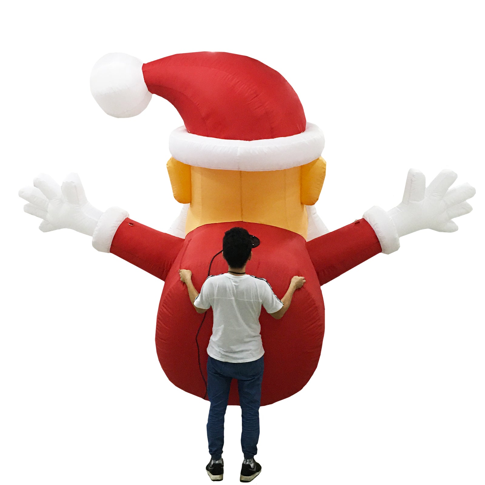 3m Giant Santa Claus Floating Head with Arms Inflatable