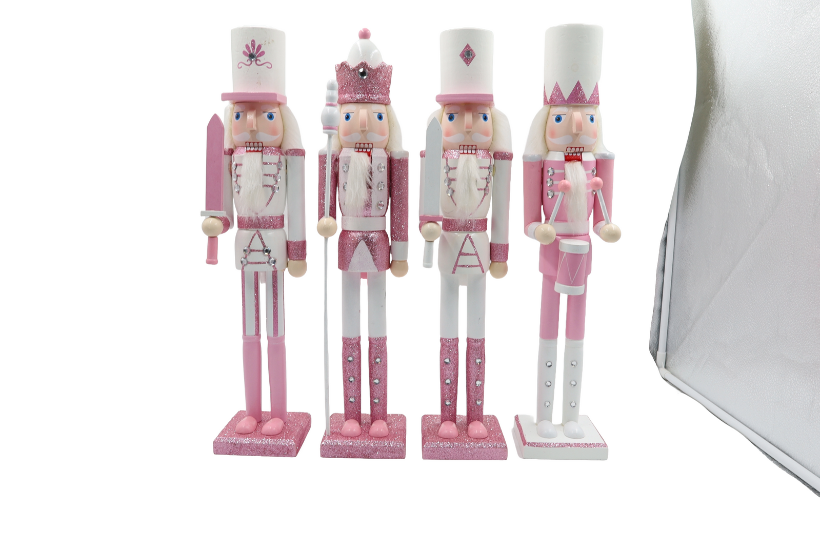 PINK Soldiers Set of 4 Nutcrackers 50cm