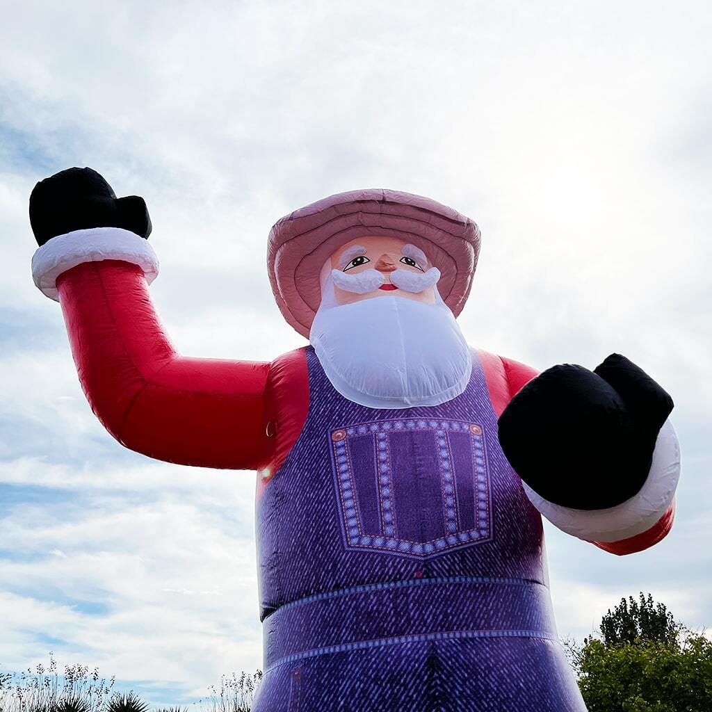 4m Giant Farmer Santa Inflatable 13.3ft