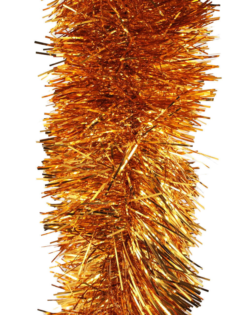 50m ORANGE Christmas Tinsel 150mm wide