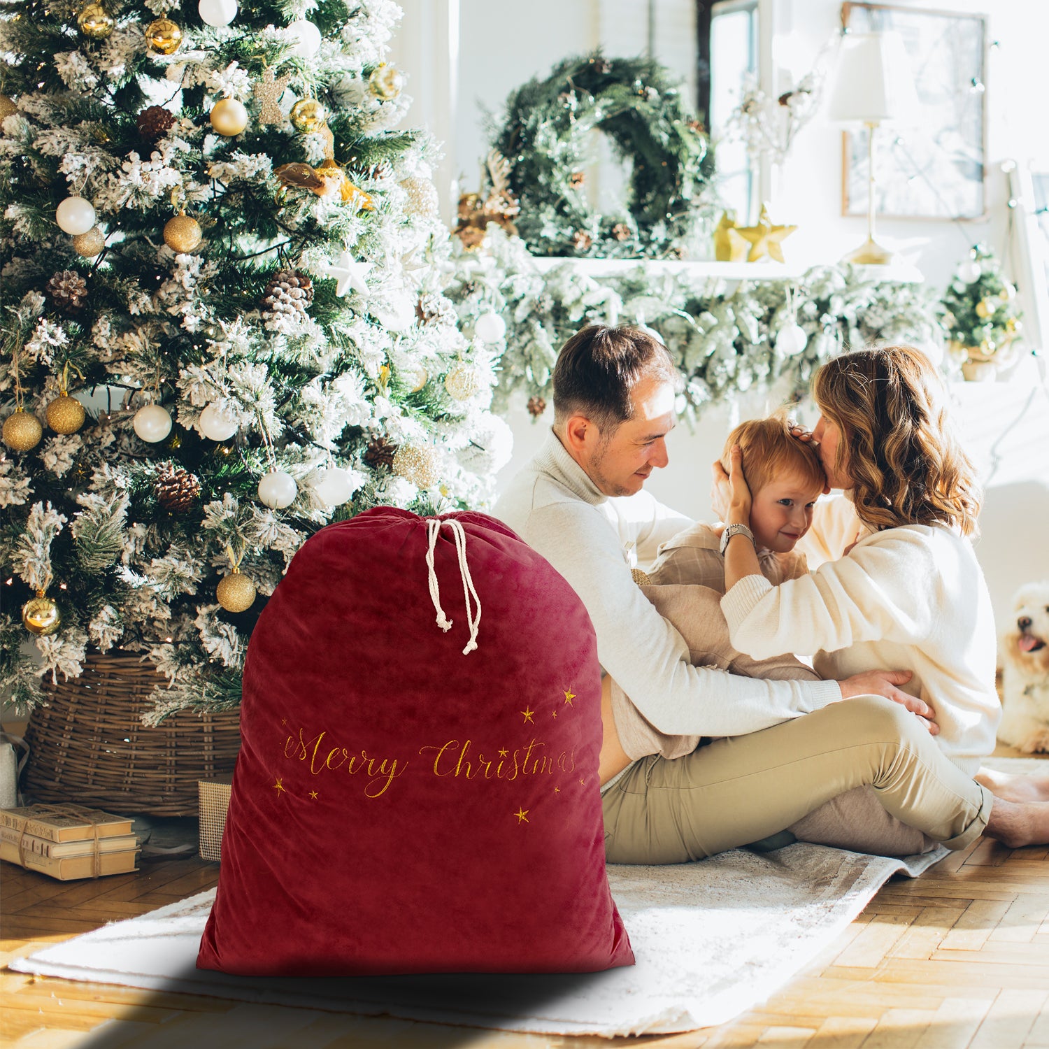 Velour Santa Sack 90cm x 60cm