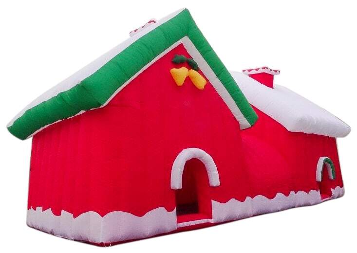 7M Giant Santa House Christmas - Inflatable