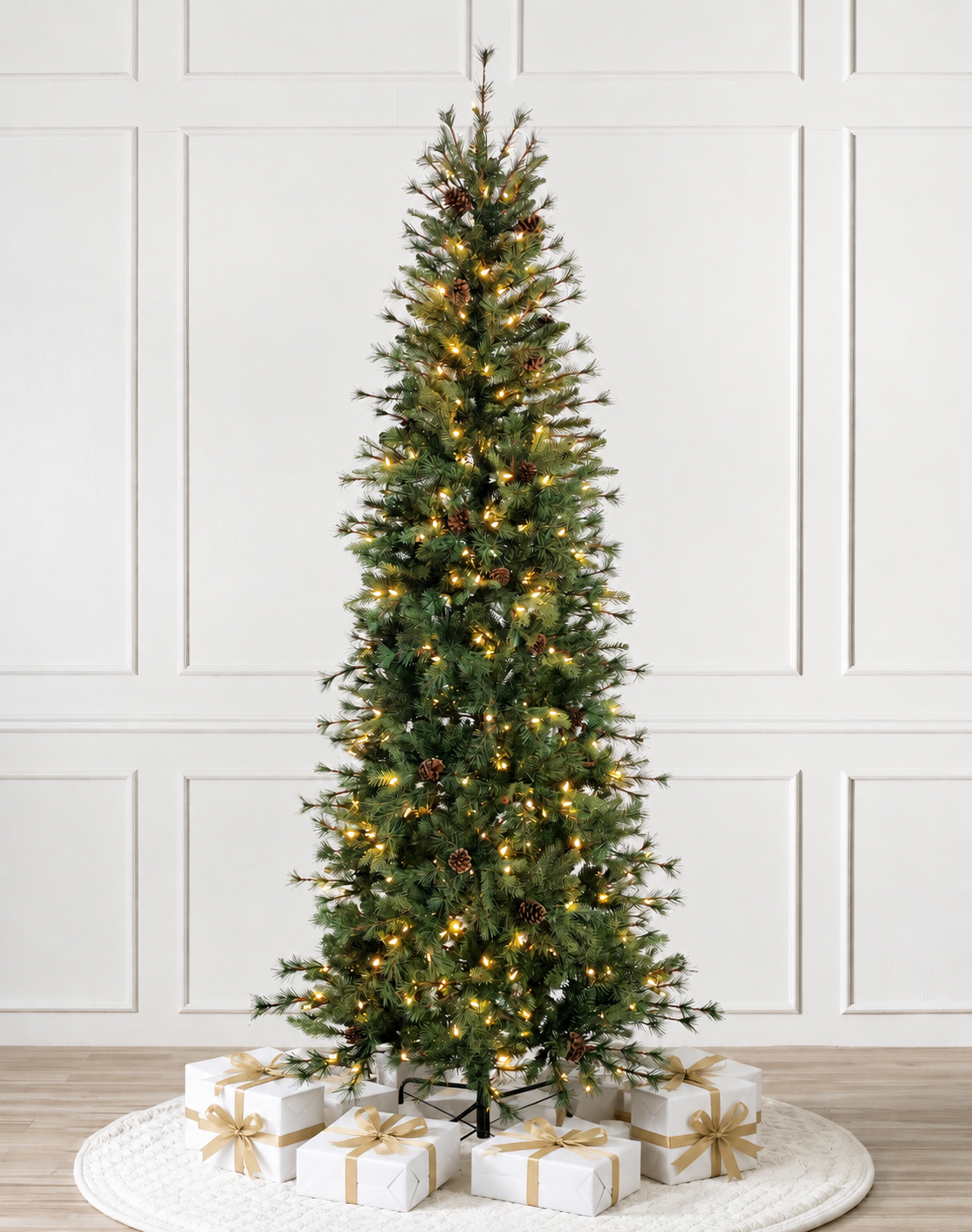 Nottingham Pine 7.5ft / 225cm Pre-Lit Christmas Tree