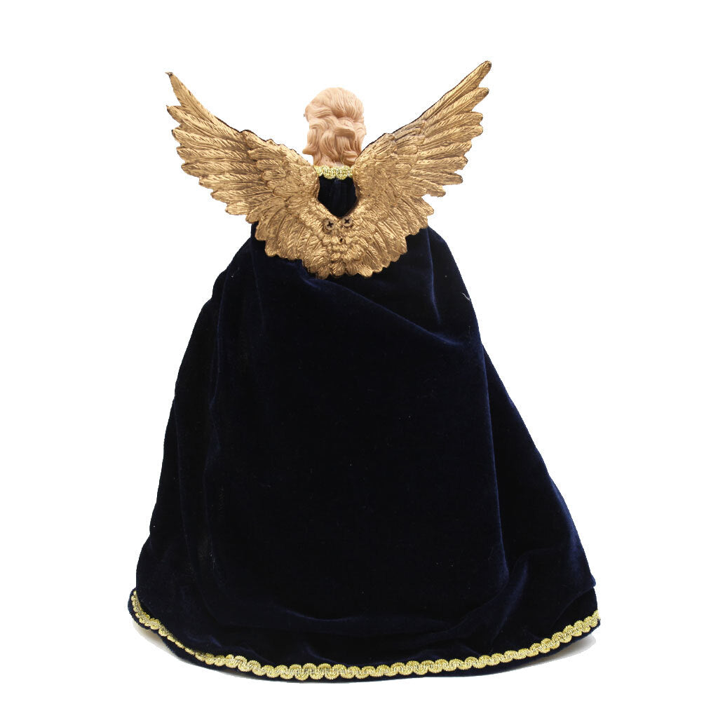 Navy Blue and Gold Angel Tree Topper
