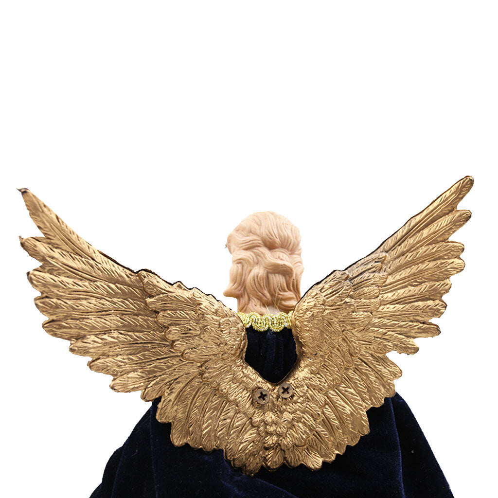 Navy Blue and Gold Angel Tree Topper