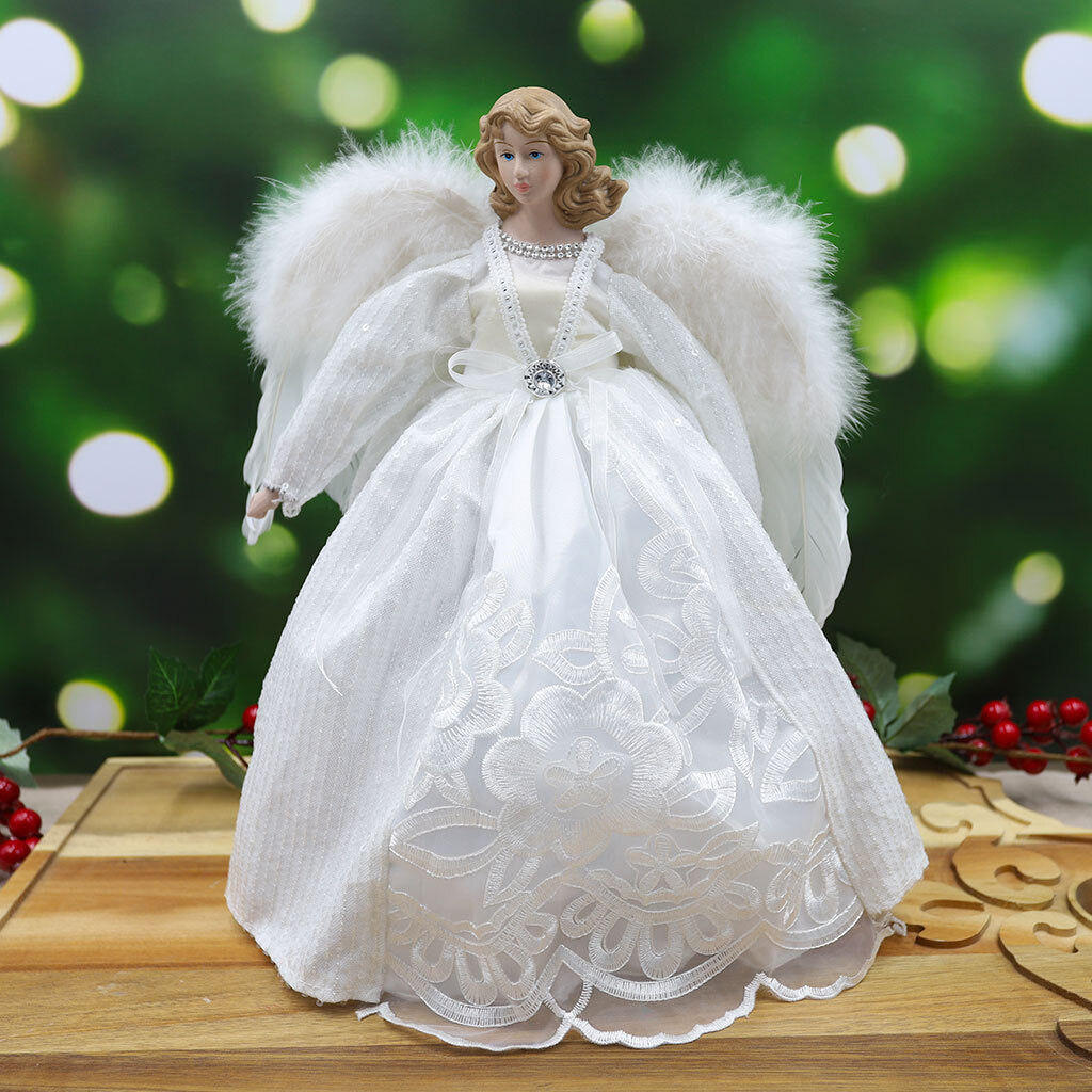 Christmas Tree Topper White Angel