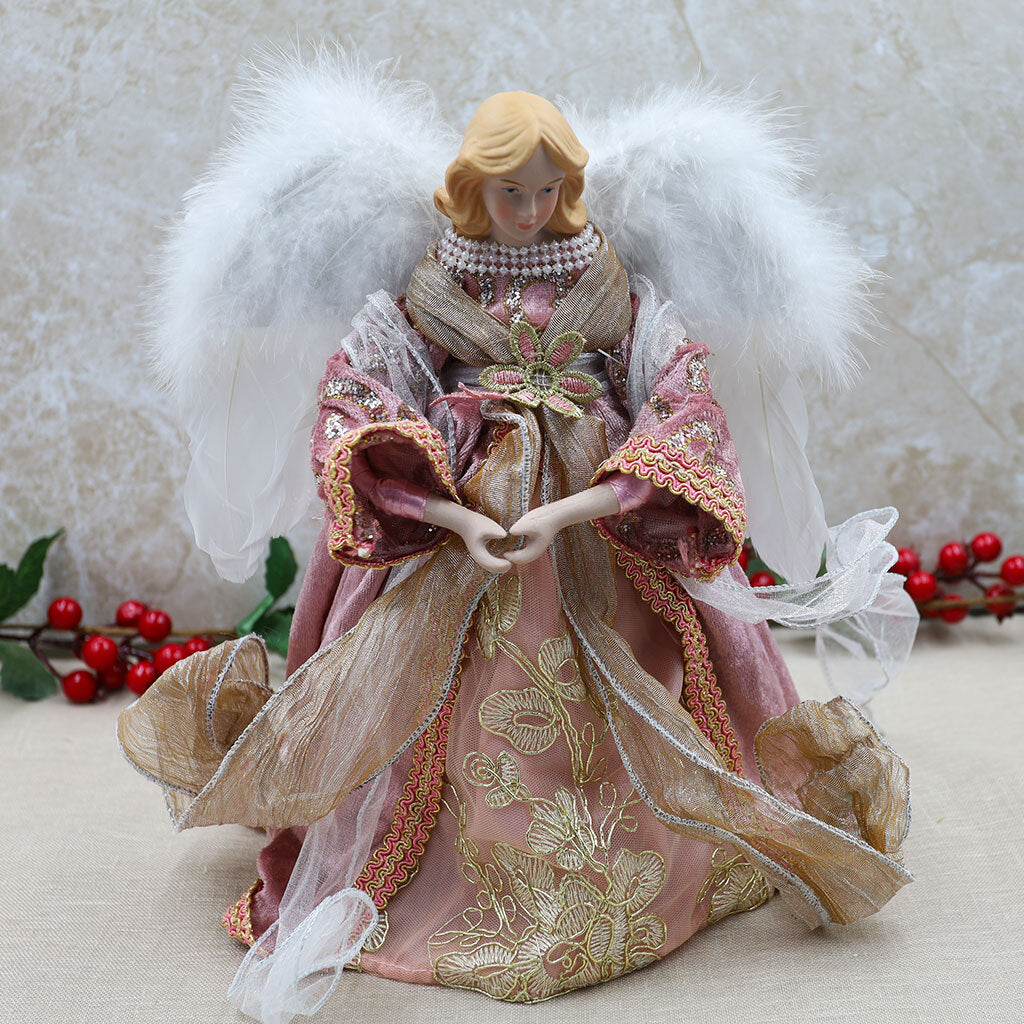 Pink and White Angel Tree Topper
