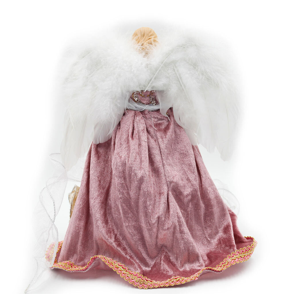 Pink and White Angel Tree Topper