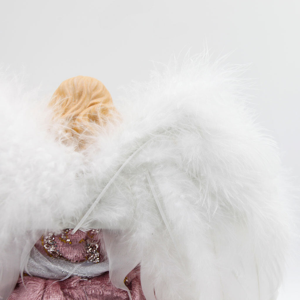 Pink and White Angel Tree Topper