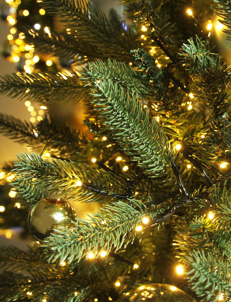 500 LED Connectable Cluster String Light Amber