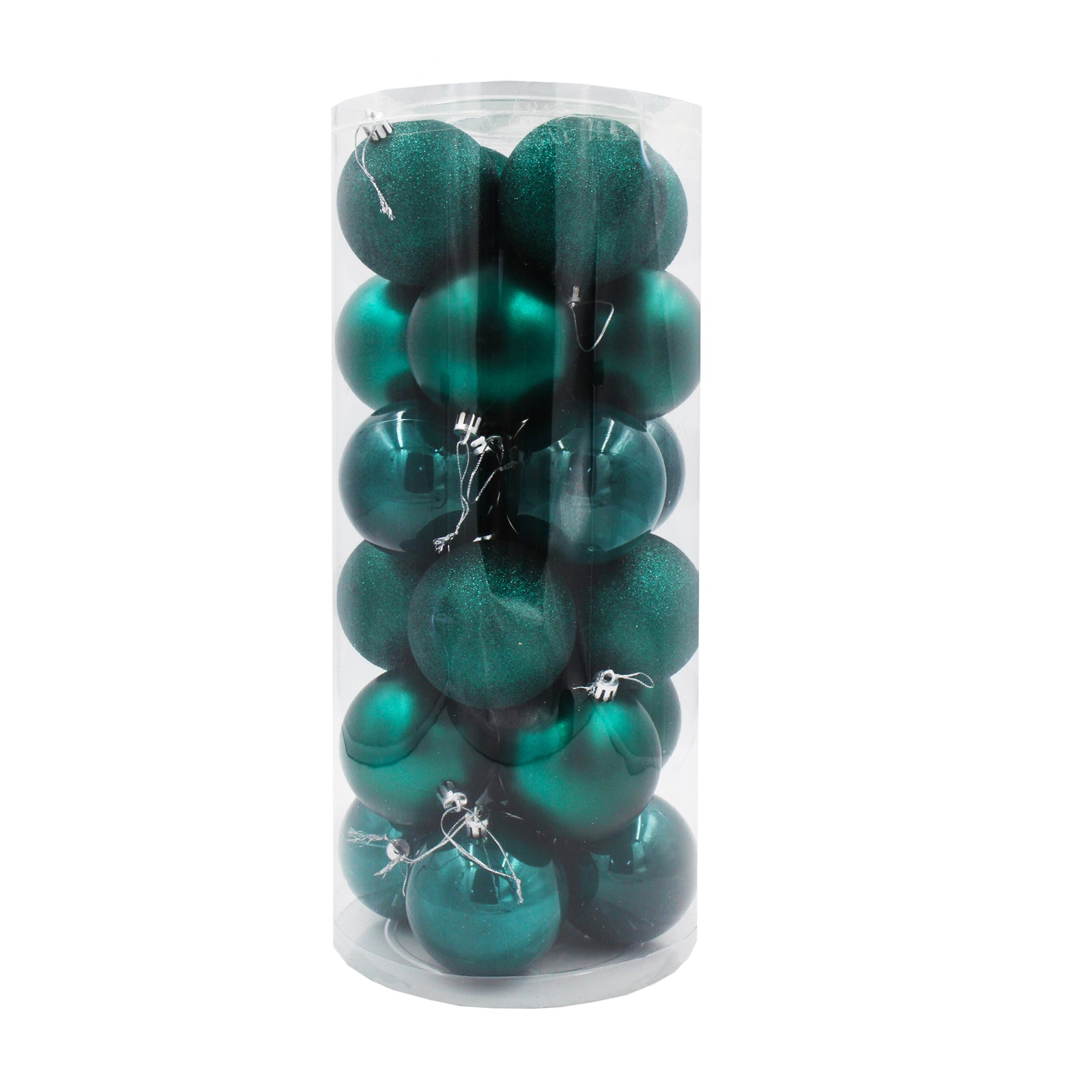 Dark Teal Christmas Baubles 70mm