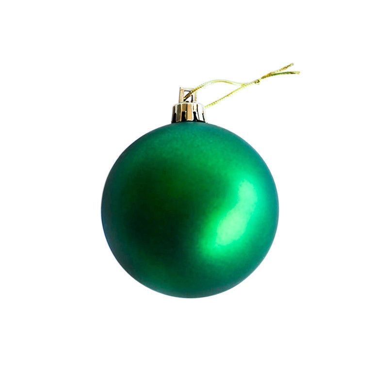 GREEN 70mm Christmas Baubles Gloss Pearl Matt 48 Pack