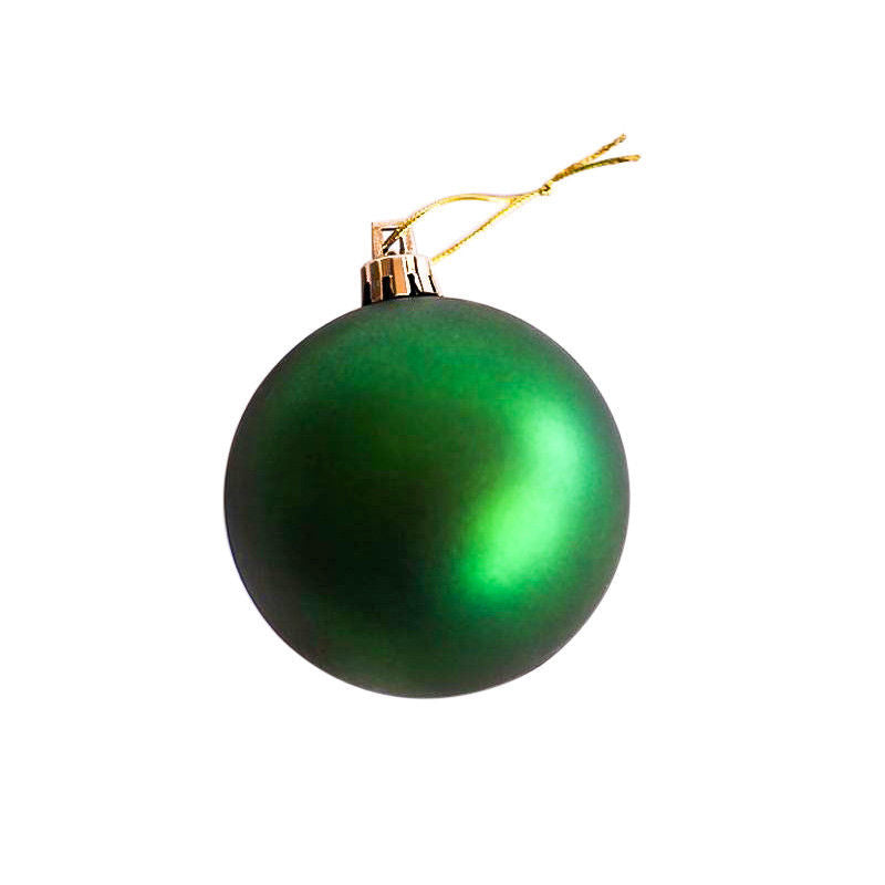 GREEN 70mm Christmas Baubles Gloss Pearl Matt 48 Pack