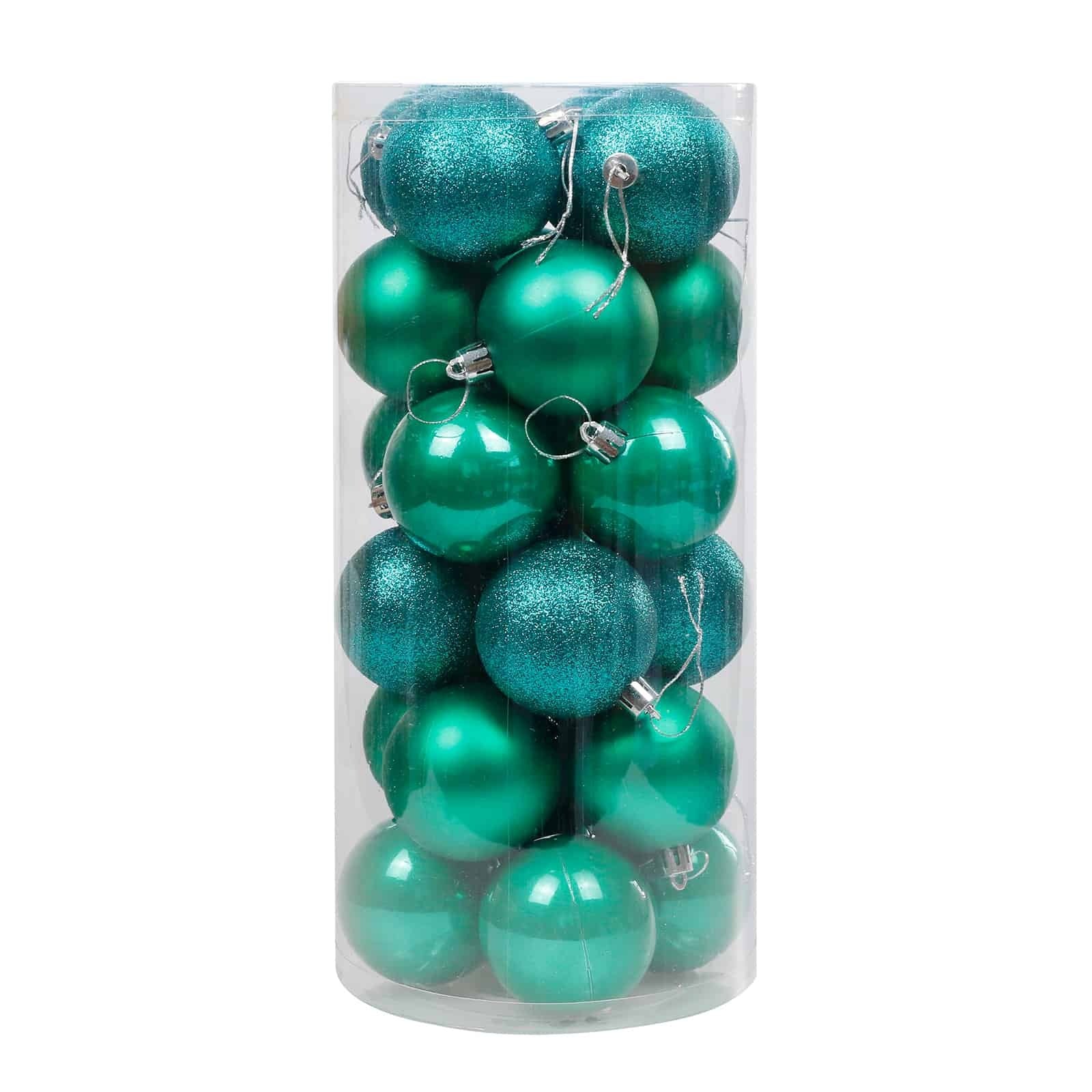 Peacock Christmas Baubles 70mm