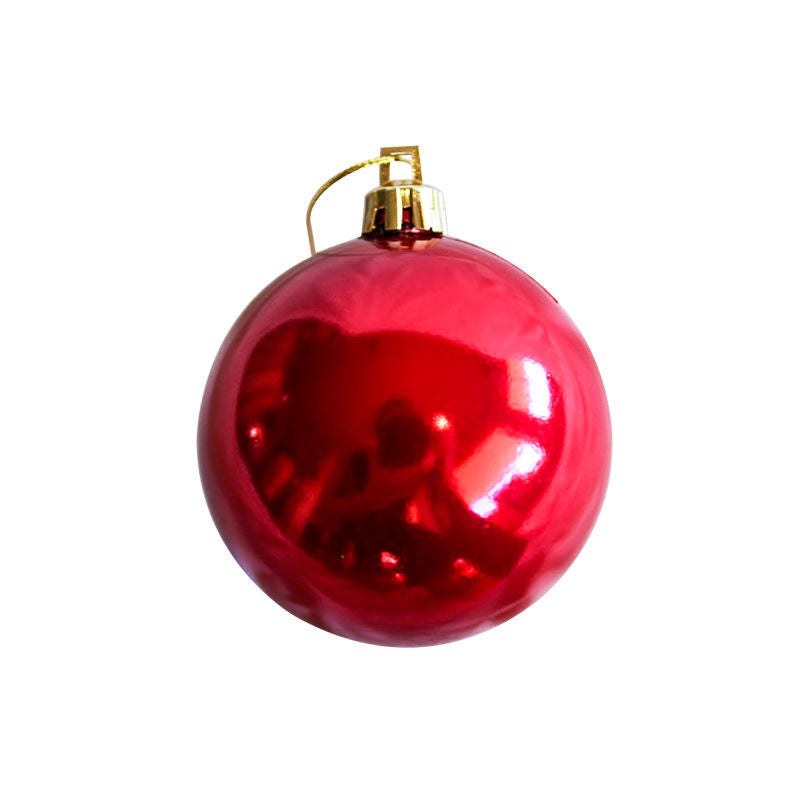 RED 70mm Christmas Baubles Gloss Pearl Matt