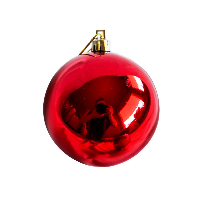 RED 70mm Christmas Baubles Gloss Pearl Matt
