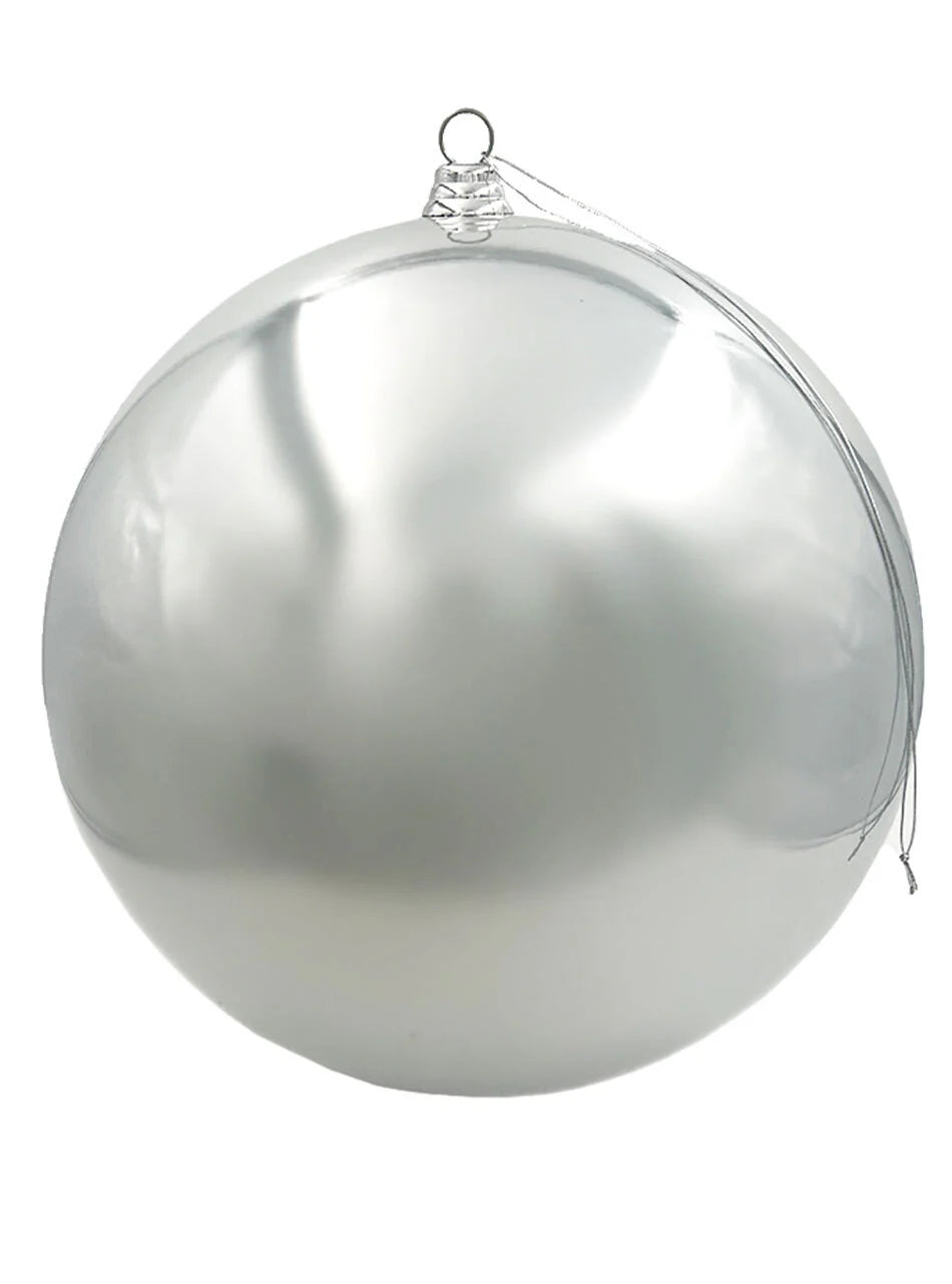Silver Christmas Bauble Matt 500mm