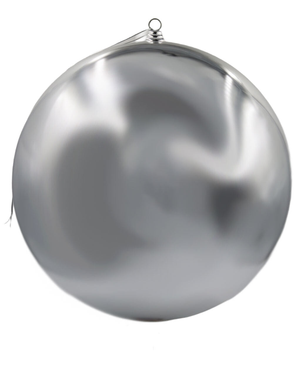 Silver Christmas Bauble Gloss 500mm
