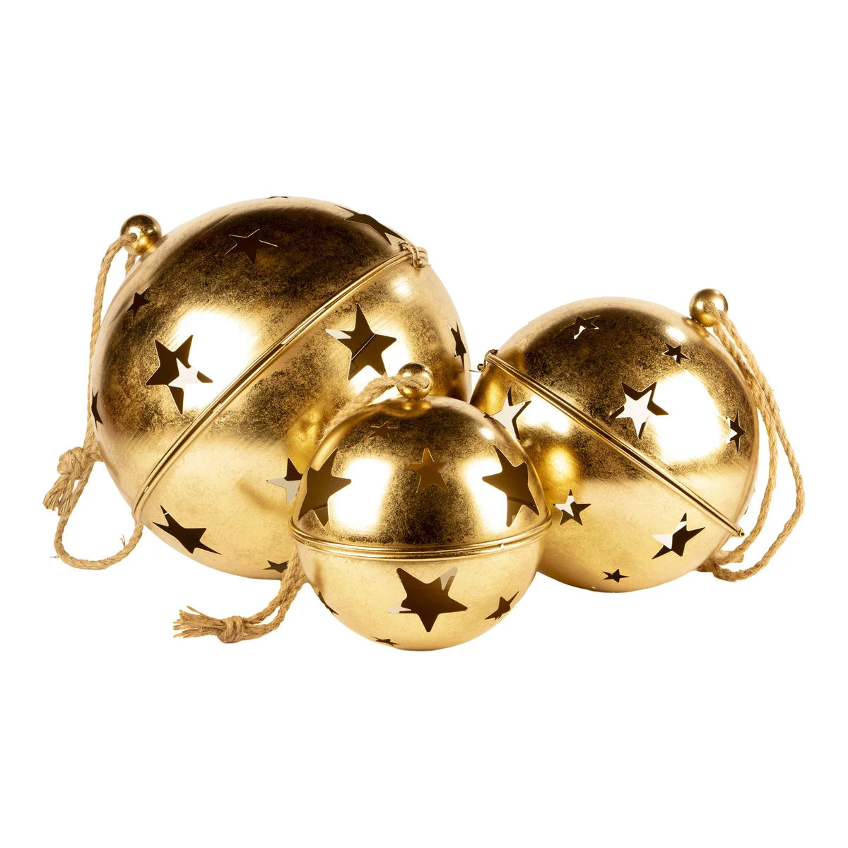 Set of 3 Gold Bells