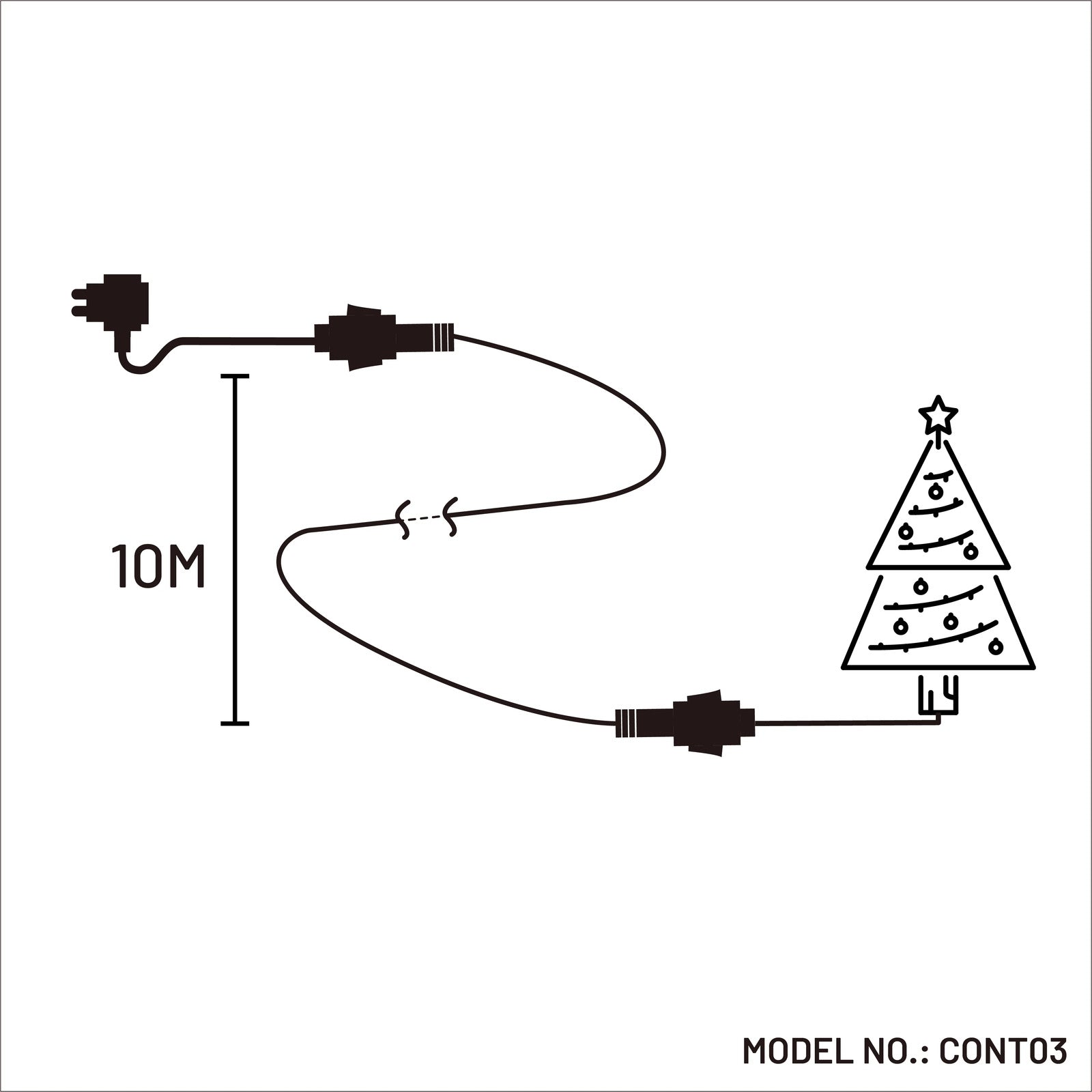 10M Extending Lead Cable Connector