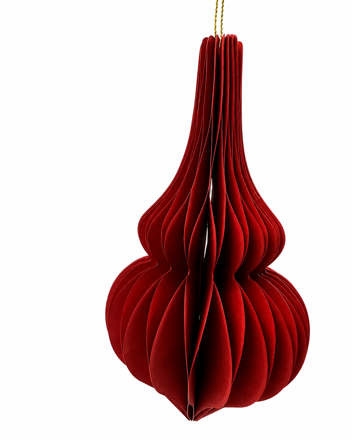 Red Paper Finial Ornament