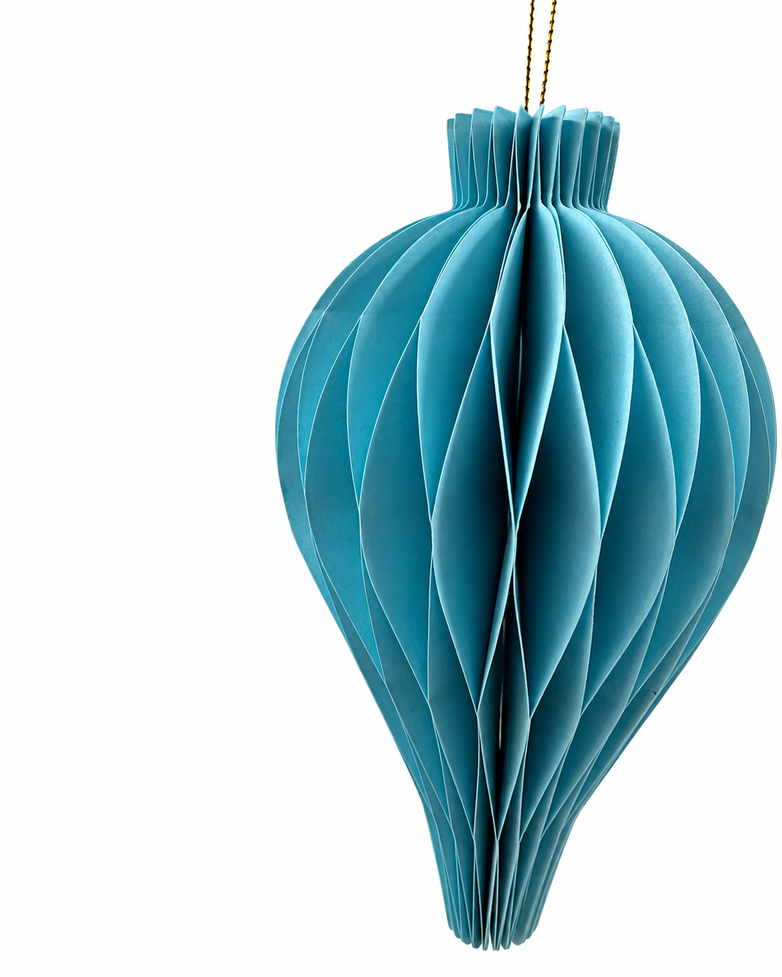 Pale Blue Paper Finial
