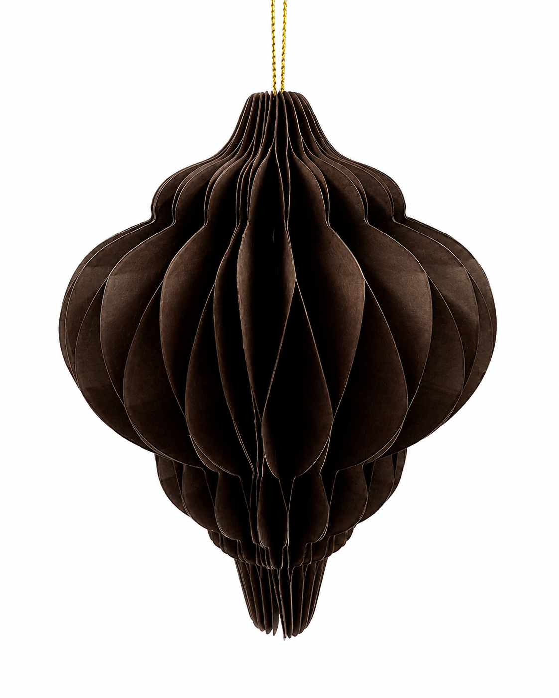 Coffee Brown Paper Finial