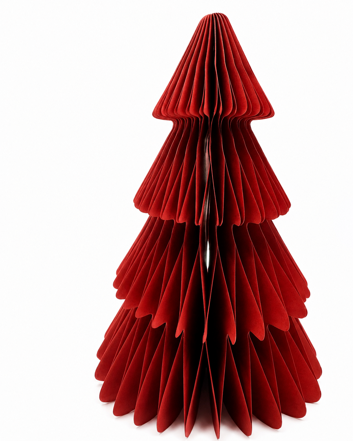 Red Christmas Tree Paper Ornament