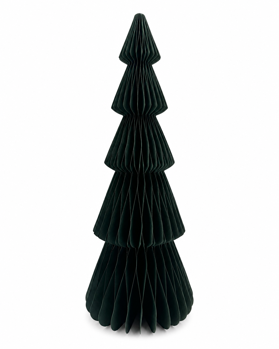 Tall Forest Green Paper Christmas Tree