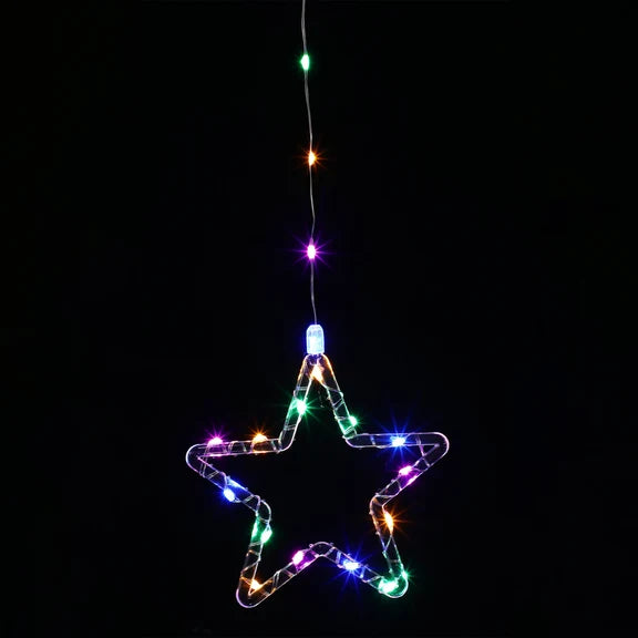 Waterfall Curtain With Stars - Multicolour