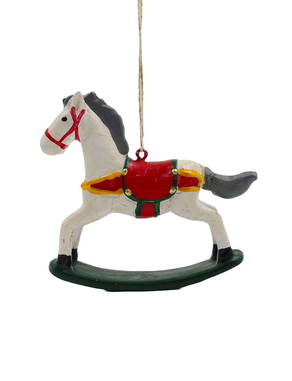 Rocking Horse Hanging Decoration 8.5cm